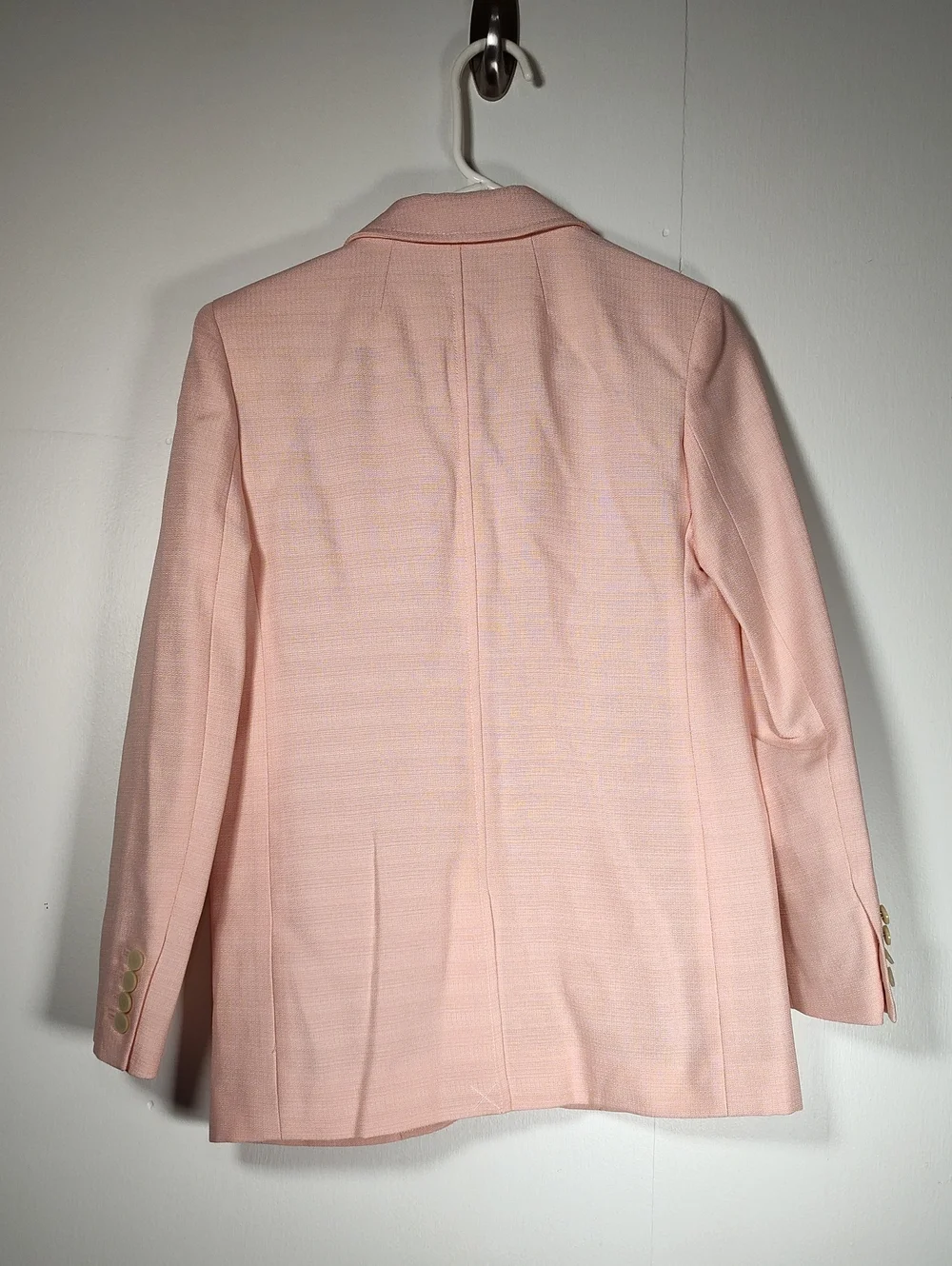NEW J. Crew Arden Blazer in Luster Canvas Peach Petal Pink 12 - Picture 8 of 14